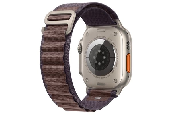 Apple - Sløyfe for smart armbåndsur - 49 mm - Medium størrelse - indigo - for Watch Hermès Series 9, SE 3, Series 10, Series 11, Series 8, Series 9...