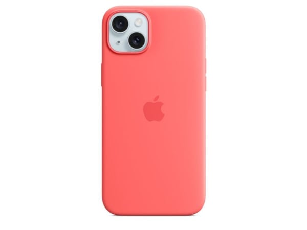 Apple - Skydd för mobiltelefon - MagSafe-kompatibilitet - silikon - guava - för iPhone 15 Plus