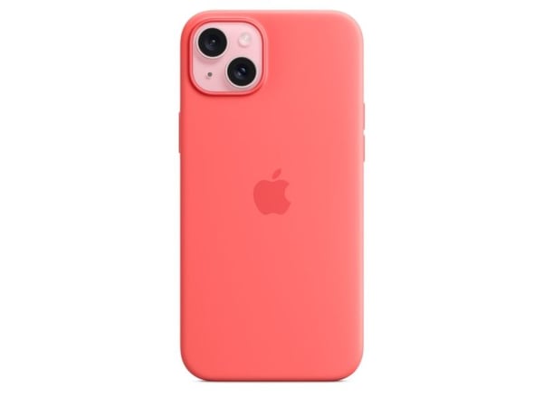 Apple - Skydd för mobiltelefon - MagSafe-kompatibilitet - silikon - guava - för iPhone 15 Plus