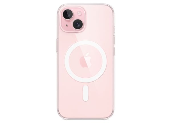 Apple MT203ZM/A, Suojus, Apple, iPhone 15, 15,5 cm (6.1"), Läpinäkyvä