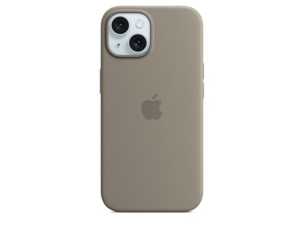 Apple - Skydd för mobiltelefon - MagSafe-kompatibilitet - silikon - lera - för iPhone 15