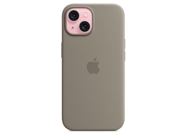 Apple - Skydd för mobiltelefon - MagSafe-kompatibilitet - silikon - lera - för iPhone 15