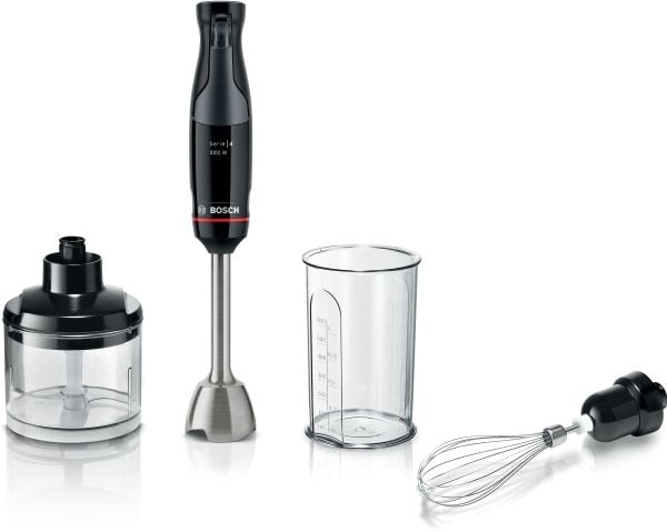 Bosch Serie 4 MSM4B621, Stav Mikser, 0,6 l, Isknusing, 1,4 m, 1000 W, Antrasitt, Gjennomsiktig