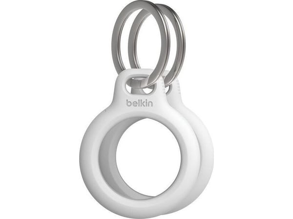 Belkin Secure Holder, Kotelo, musta, Valkoinen, Apple, Naarmuuntumisenkestävä, AirTag, 2 kpl
