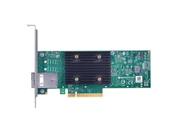 Broadcom HBA 9500-8e, PlayStation Network, SAS, Full høyde/lav profil, Grønn, Grå, 5000000 timer, Australia/New Zealand (AS/NZS CISPR 22), Canada I...
