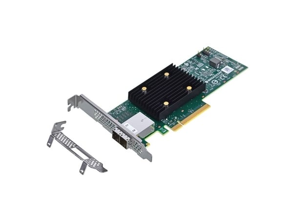 Broadcom HBA 9500-8e, PlayStation Network, SAS, Full høyde/lav profil, Grønn, Grå, 5000000 timer, Australia/New Zealand (AS/NZS CISPR 22), Canada I...