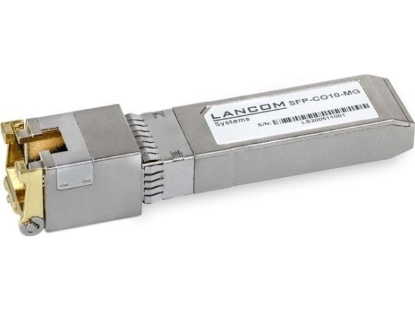 LANCOM SFP-CO10-MG - SFP+ transceivermodul - 10GbE - 10GBase-T - RJ-45 - opp til 30 m (en pakke 10)