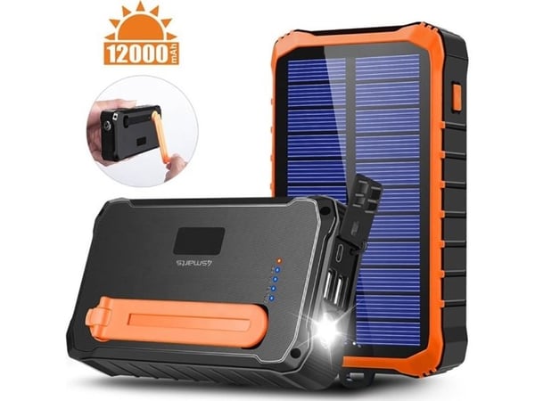 4smarts 456633, 12000 mAh, Litium polymeeri (LiPo), 5 V, Musta, Oranssi