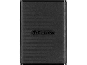 Transcend ESD270C - SSD - 2 TB - ekstern (bærbar) - USB 3.1 Gen 2 (USB-C kontakt) - 256-bit AES - svart