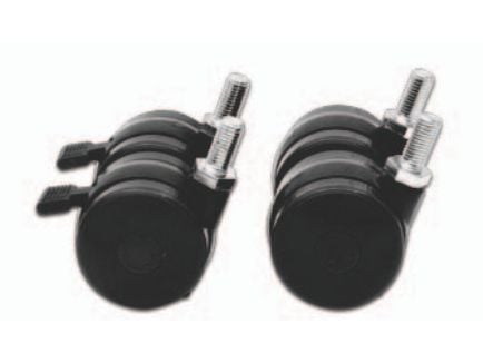 Triotronik CASTOR HD SET, Montering Sett, Svart, Metall, 600 kg, CE, 4 stykker