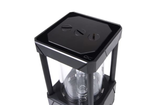 Alphacool 13327, Vannblokk, Acetal, Aluminium, Glass, Sort, Gjennomsiktig, 3-pin JST + 3-pin 5V, 1/4", 0,8 stang