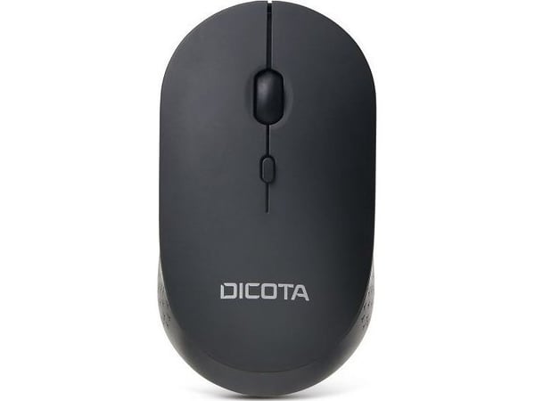 DICOTA Silent - V2 - mus - høyre- og venstrehåndet - optisk - 3 knapper - trådløs - 2.4 GHz - USB trådløs mottaker - svart