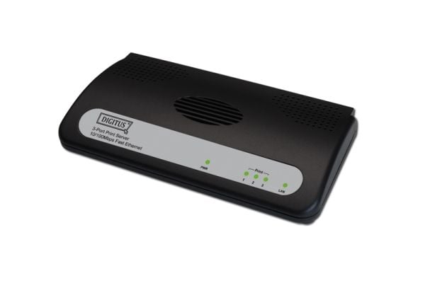 DIGITUS DN-13006-1 - Skriverserver - USB 2.0 / parallell - 10/100 Ethernet