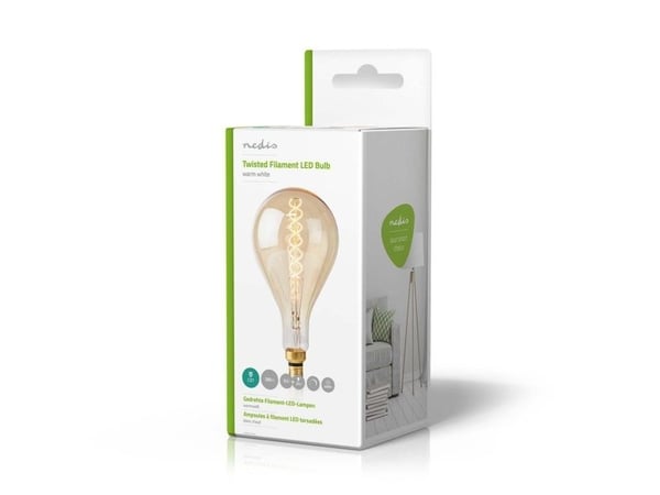 Nedis LEDBTFE27A160, 5 W, 25 W, E27, 280 lm, 20000 timer, Varm hvit