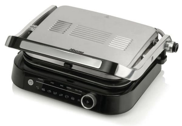 Hisense HCG2100S, Sort, Rustfritt stål, Aluminium, Rektangulær, 310 x 240 mm, Operation, 2100 W