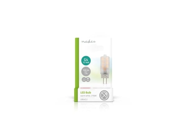 Nedis LBG4CL1, 1,5 W, 15 W, G4, 120 lm, 15000 timer, Varm hvit