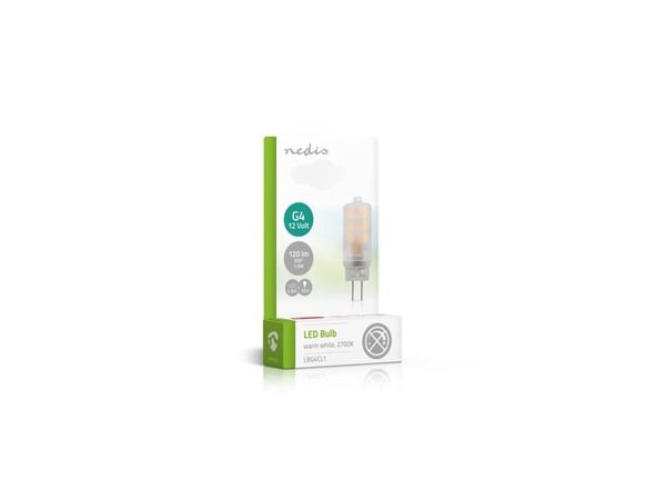 Nedis LBG4CL1, 1,5 W, 15 W, G4, 120 lm, 15000 timer, Varm hvit
