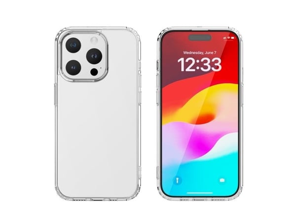 4smarts 540606, Kotelokuori, Apple, iPhone 15 Plus, 17 cm (6.7"), Läpinäkyvä
