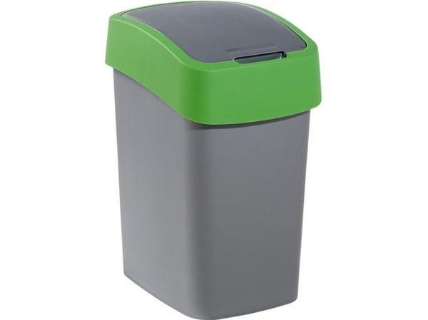 Soptunna Curver Pacific Flip för källsortering, svängbar 25L grön (CUR000246)