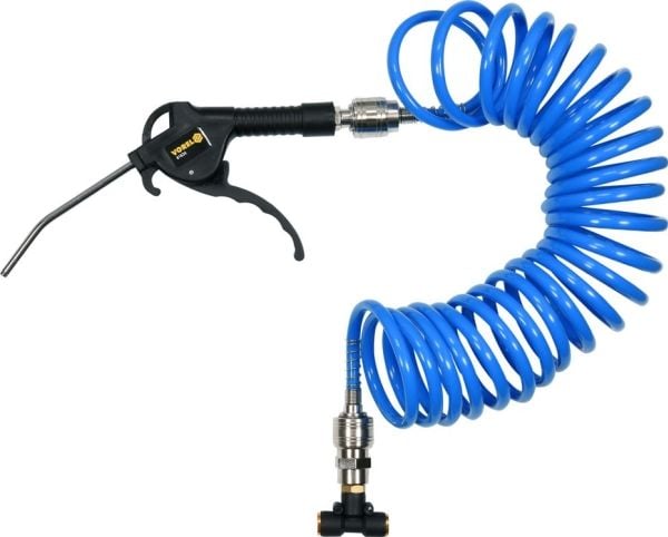 Vorel Toya-sa-pistol med spiralslange i gull | 5x8 mm, 5 m (81634)