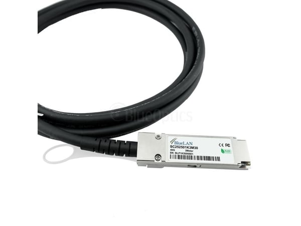 BlueOptics JXXC0-BL, 5 m, QSFP, QSFP, Hankjønn/hankjønn