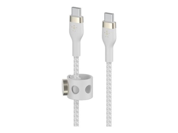 Belkin BoostCharge - USB-kabel - USB-C (hann) til USB-C (hann) - 2 m - hvit