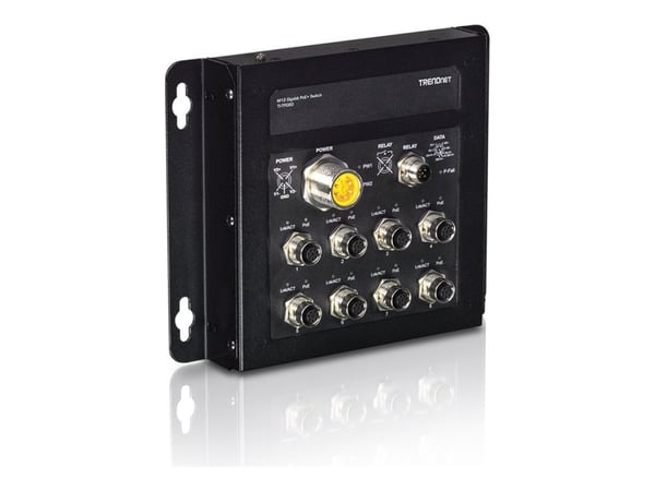 TRENDnet TI-TPG80 - Switch - ikke-styrt - 8 x 100/1000/10000 + 1 x delt Gigabit SFP + 1 x SFP - veggmonterbar - DC-strøm - TAA-samsvar
