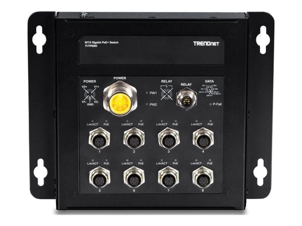 TRENDnet TI-TPG80 - Switch - ikke-styrt - 8 x 100/1000/10000 + 1 x delt Gigabit SFP + 1 x SFP - veggmonterbar - DC-strøm - TAA-samsvar