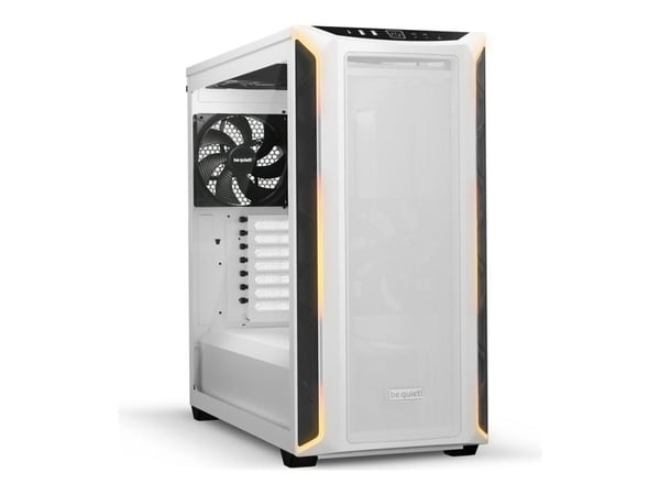 be quiet! SHADOW BASE 800 DX - Midi-tårn - utvidet ATX (E-ATX) - sidepanel med vindu (herdet glass) - ingen strømforsyning (ATX / PS/2) - hvit - US...
