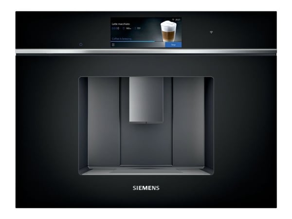 Siemens iQ700 CT718L1B0 - Automatisk kaffemaskin - innebygd med melkeskummer - 19 bar - svart