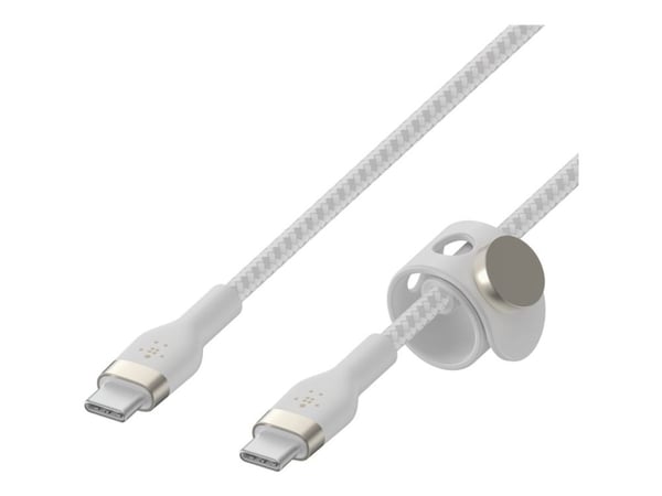 Belkin BoostCharge - USB-kabel - USB-C (hann) til USB-C (hann) - 2 m - hvit