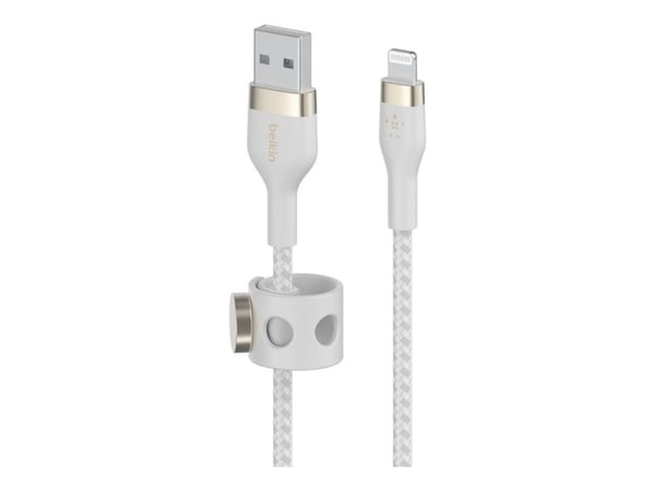 Belkin BoostCharge - Lightning-kabel - USB hann til Lightning hann - 3 m - hvit