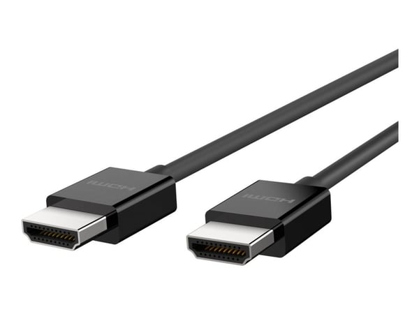 Belkin BoostCharge - Ultra High Speed - HDMI-kabel - HDMI hann til HDMI hann - 2 m - svart - 8K-støtte - for P/N: AVC006BTSGY, F4U098BT, F4U110BT, ...