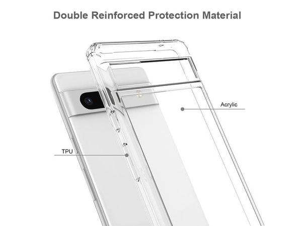 JT BERLIN 10918, Suojus, Google, Pixel 7a, 15,5 cm (6.1"), Läpinäkyvä