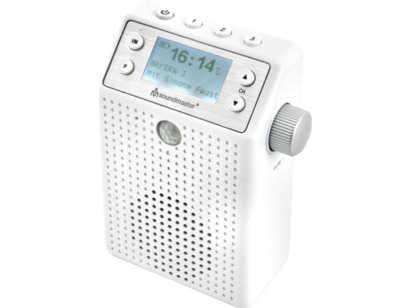 Soundmaster DAB60WE, bärbar, digital, DAB+, FM, 3 W, blå, vit
