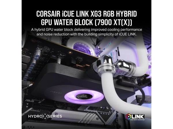 CORSAIR iCUE Link XG3 RGB - Hybrid water cooler - forniklet kobbersokkel - svart