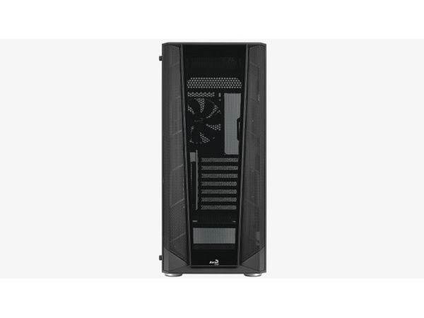 AeroCool Prism - Mid tower - ATX - sidepanel med vindu (herdet glass) - ingen strømforsyning (ATX) - svart - USB/lyd