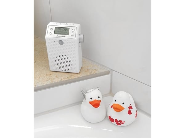 Soundmaster DAB60WE, bärbar, digital, DAB+, FM, 3 W, blå, vit