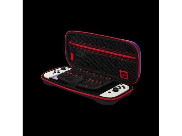 PowerA NSCS0055-01, Hårt fodral, Nintendo, Blå, Gul, Nintendo Switch OLED, Fallsäker, Reptålig, Stöttålig