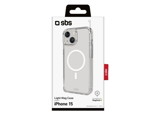 SBS TELIGMAGIP1561T, Suojus, Apple, iPhone 15, 15,5 cm (6.1"), Läpinäkyvä