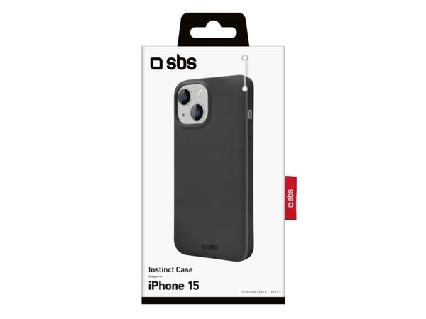 SBS TEINSTIP1561K, Etui, Apple, IPhone 15, 15,5 cm (6.1"), Svart