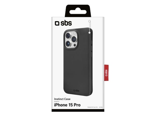 SBS TEINSTIP1561PK, Etui, Apple, iPhone 15 Pro, 15,5 cm (6.1"), Svart