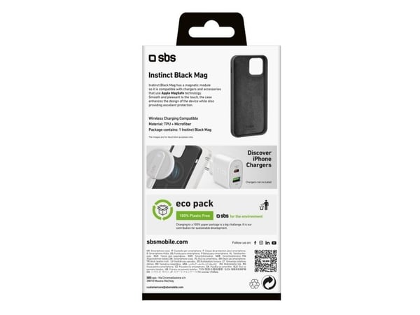 SBS TEINSTMAGIP1561K, Etui, Apple, iPhone 15, 15,5 cm (6.1"), Svart