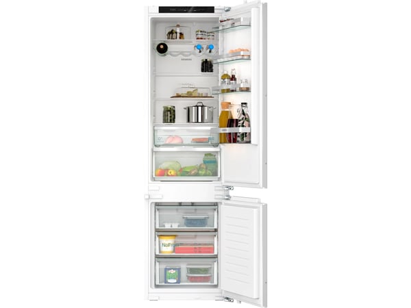 Siemens iQ300 KI96NVFD0 - Kjøleskap/fryser - bunnfryser - innebygd - fordypning - bredde: 56 cm - dybde: 55 cm - høyde: 194 cm - 290 liter - Klasse D