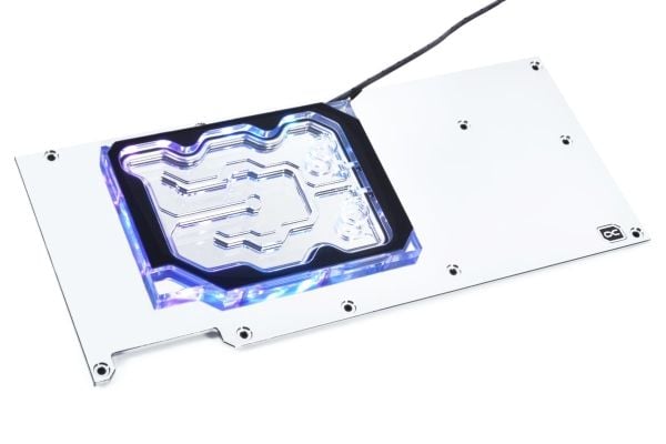 Alphacool 13043, Bakplate, Akryl, Kopper, Nickel, Rustfritt stål, Gjennomsiktig, 3-Pin JST, 1/4", 0,8 stang