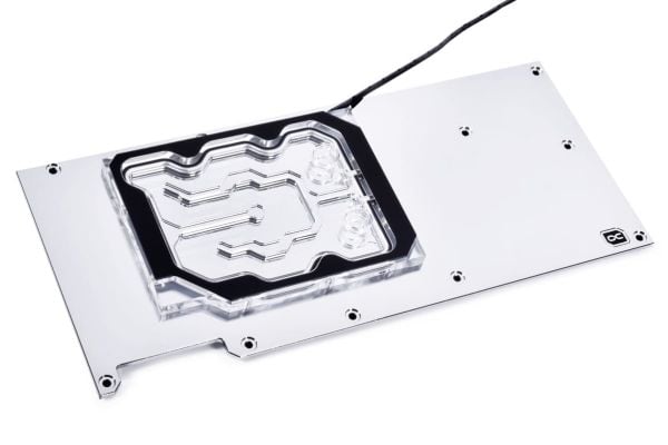 Alphacool 13043, Bakplate, Akryl, Kopper, Nickel, Rustfritt stål, Gjennomsiktig, 3-Pin JST, 1/4", 0,8 stang