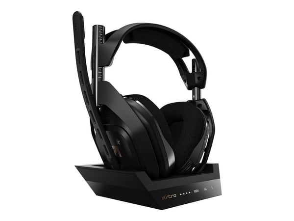 ASTRO Gaming A50 + Base Station, Langaton, Pelaaminen, 20 - 20000 Hz, 370 g, Kuulokkeet, Musta, Kulta