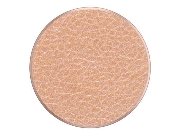 PopSockets PopGrip - Fingergrep/stativ for mobiltelefon - vegansk skinn - rosa gull