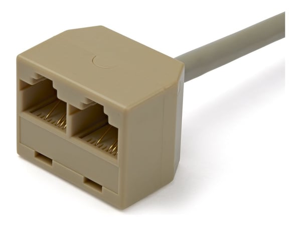 StarTech.com 2-till-1 RJ45 splitterkabeladapter - F/M - Nätverksdelare - RJ-45 (hane) till RJ-45 (hona)