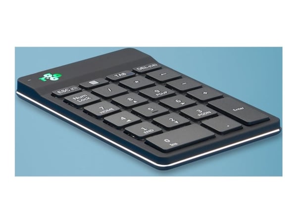 R-Go Numeric keyboard Compact break - Tangentsats - trådlös - Bluetooth 2.0 - svart